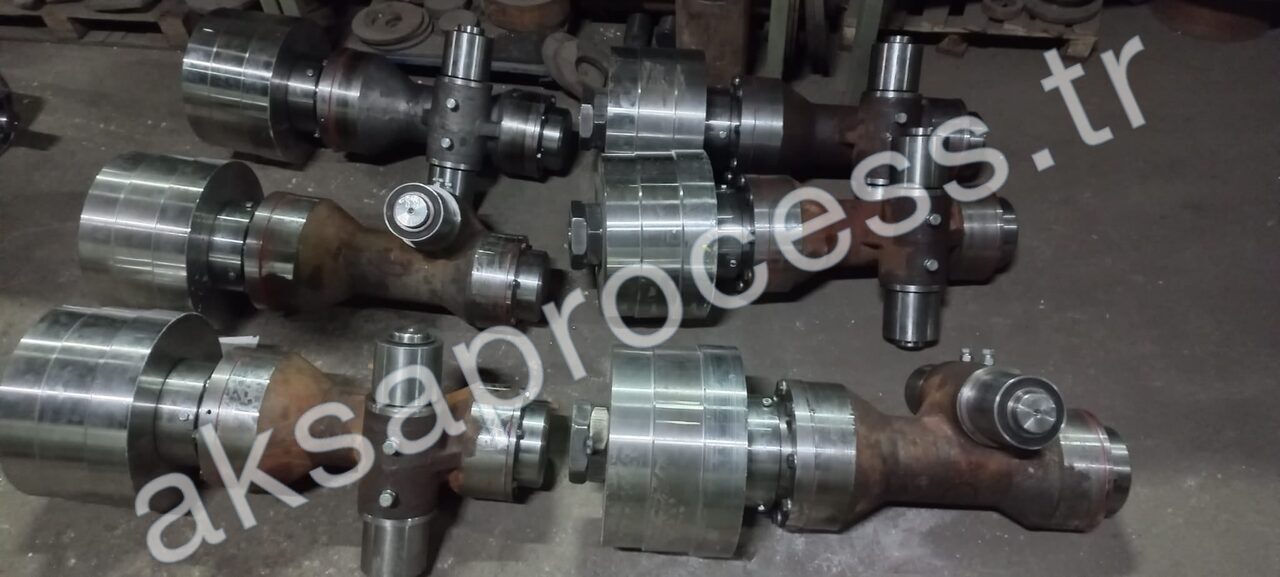 Pendulum roller assemblies with journals and bearing seats, laid out after machining