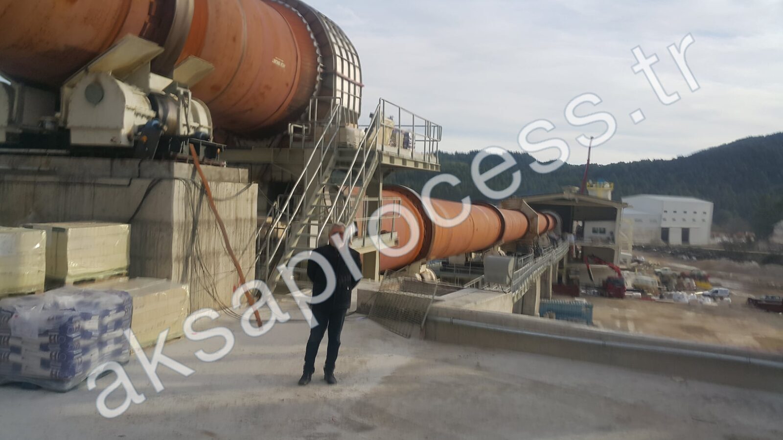 Rotary kiln line at a magnesia plant in Greece, part of our rotary thermal equipment reference base
